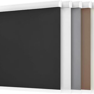 58in W Beige Blackout Roller Shades Roll Up Blinds for Windows