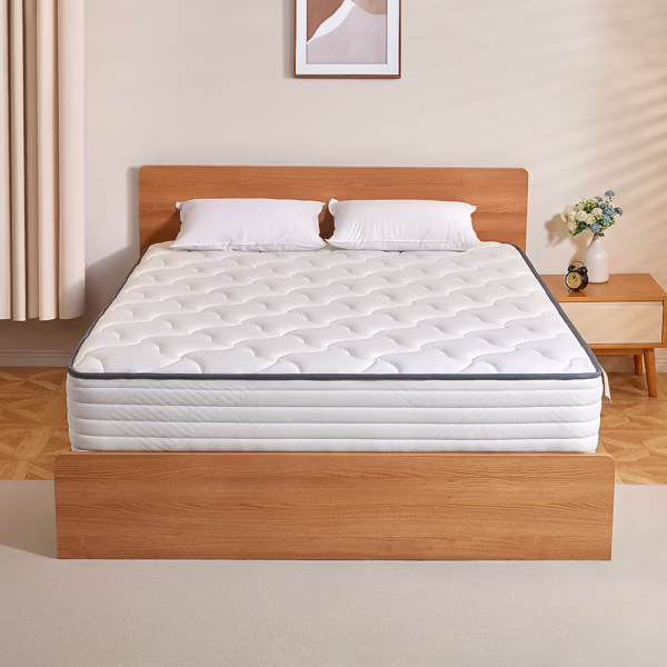 12-in Medium King Hybrid Memory Foam/Coil Blend Mattress in a Box with Boxspring Included