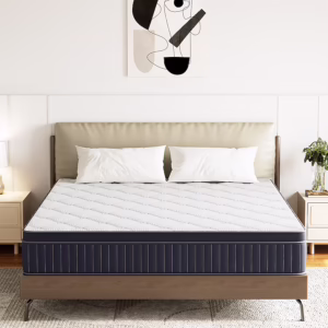 10-in Medium Full Hybrid Memory Foam/Coil Blend Mattress in a Box with Boxspring Included