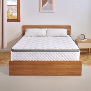 10-in Medium Twin Hybrid Memory Foam/Coil Blend Mattress in a Box with Boxspring Included